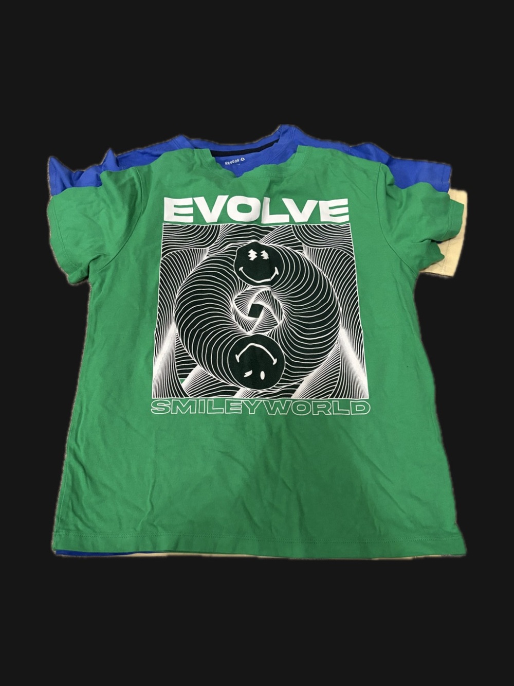3 shirts!! Reebok Green EVOLVE Smileyworld Graphic Tee - Kids